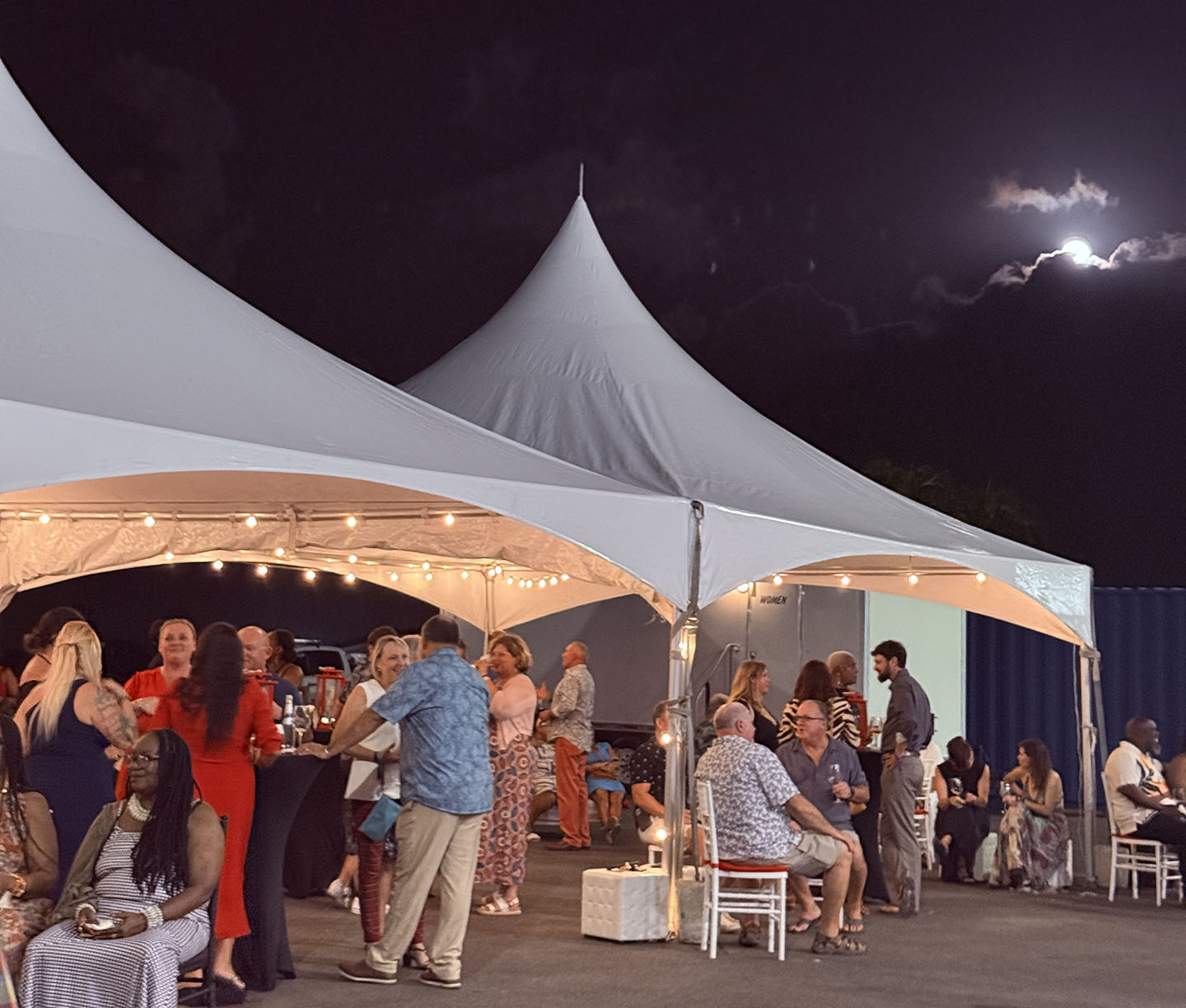 Moonlit Wine in the Warehouse